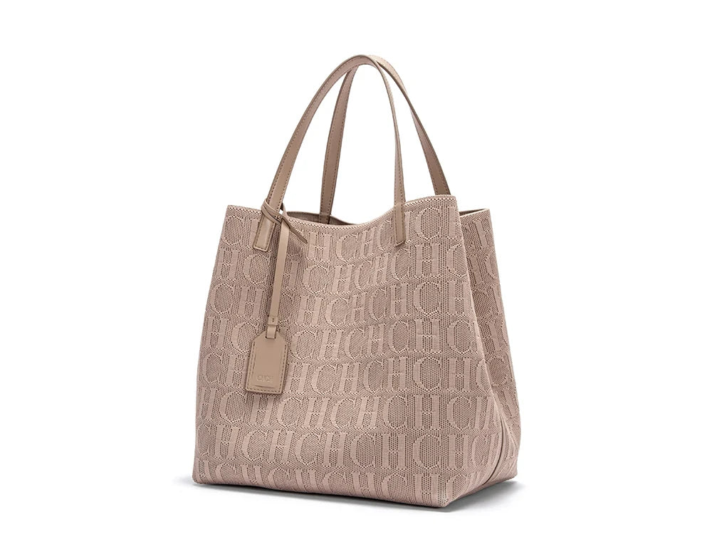 Women's Luxury Design Multi functional Handheld Shopping Handbag Fashionable New 2024 Solid Color Handbag