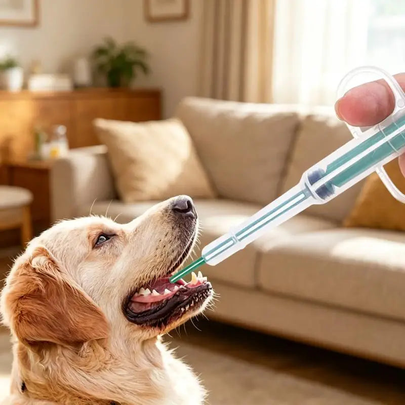 Pet Pill Dispenser  With Soft Tip, Cat Dog Medicine Dispenser Shooter With Ergonomic Plunger, Small Animal Feeding Tool