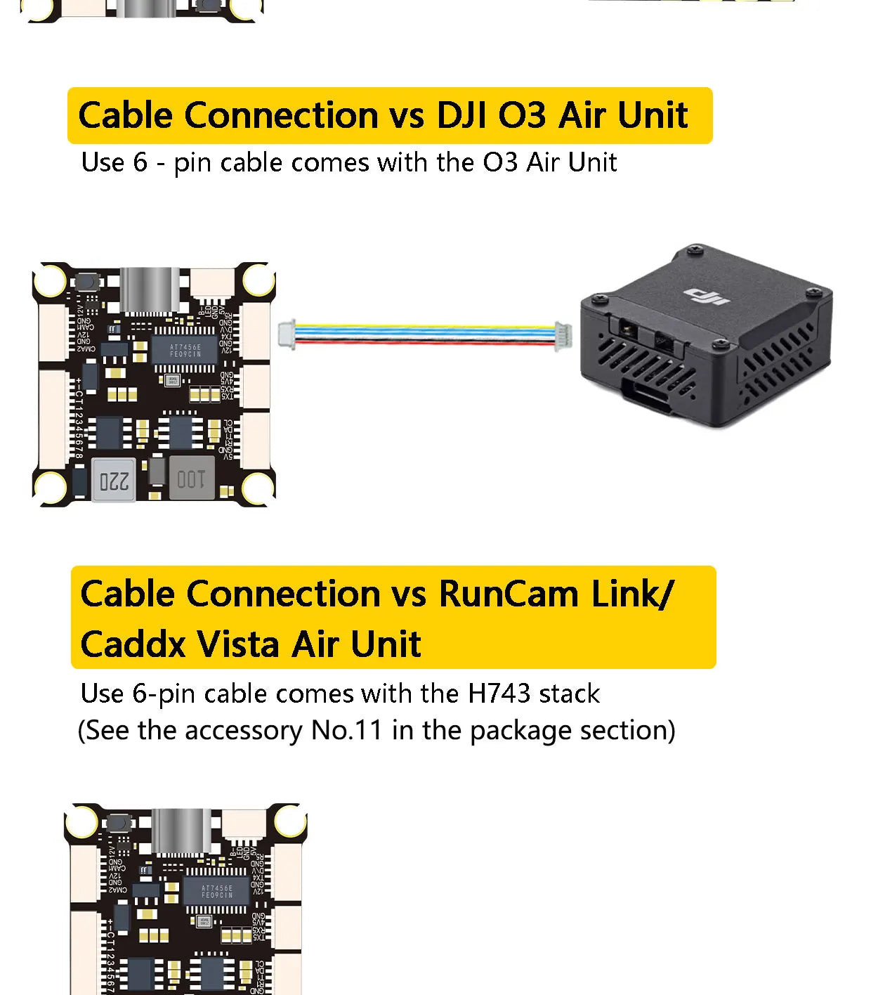 DAKEFPV H743 12S 120A stack ICM42688P H743 flight control FC Flight controller FPV stack for MARK4 13inch FPV Drone frame
