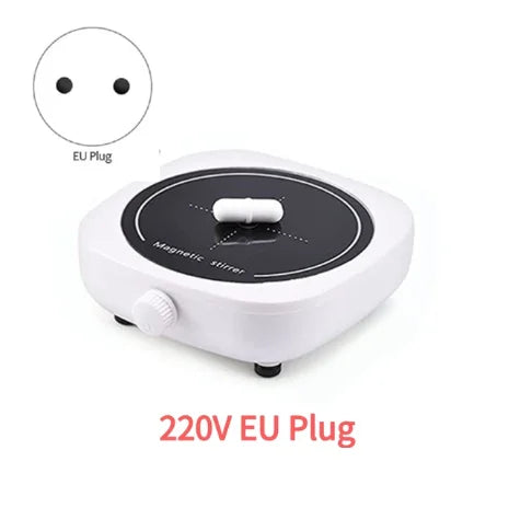 Magnetic Stirrer Mini Lab Stir Mixer Portable Stirrer Plate with Stir Bar 2L 4000RPM for Laboratory