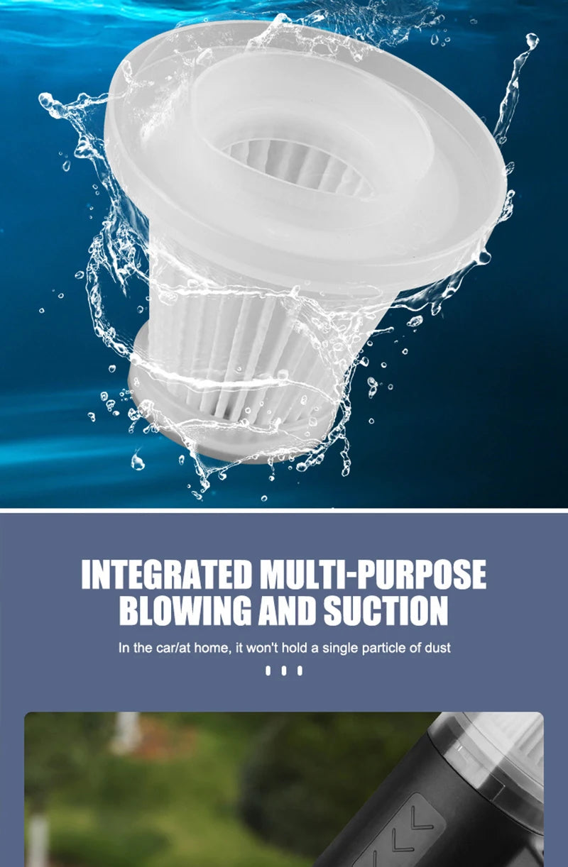 XIAOMI 2900000pa Car Wireless Vacuum Cleaner 120w 3-in-1 Portable Handheld For Home Rechargeable Auto Cordless Cleaner 2025