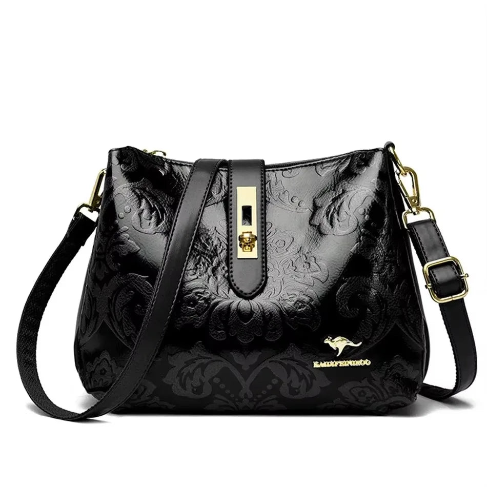 3 Layers Women 2024 Luxury Handbags Women Bags Designer Casual Shoulder Bags High Quality Leather Crossbody Bags for Female