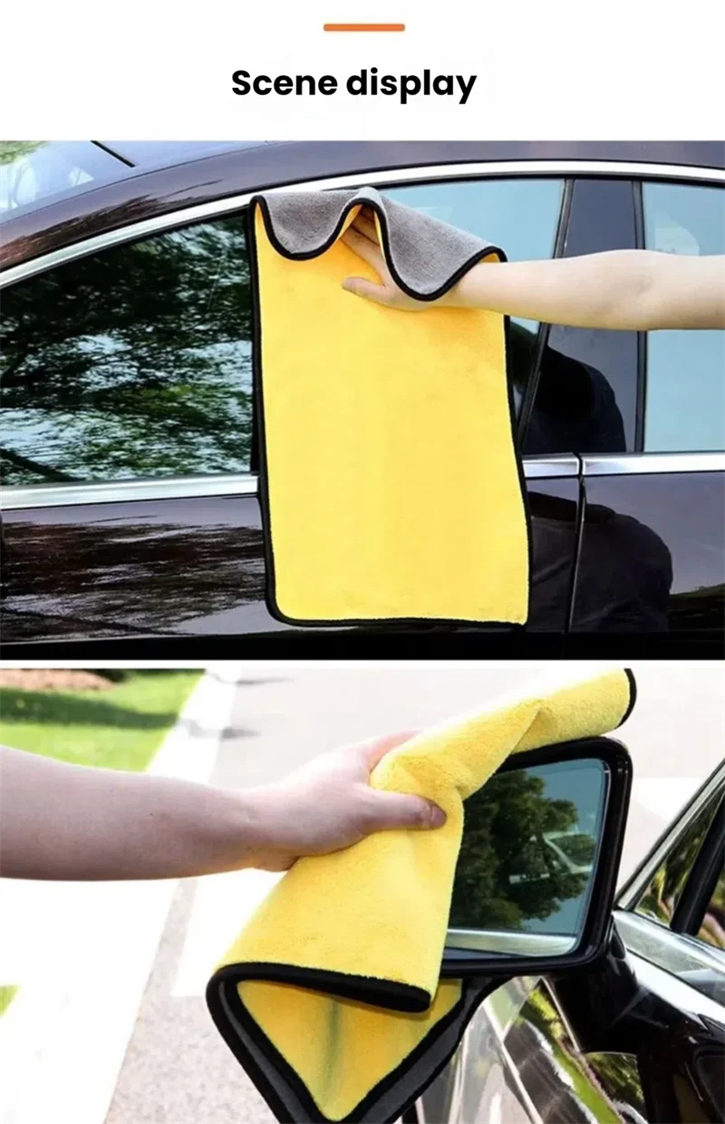 High Quality Microfiber Car Wash Towel Absorbent, Scratch - Free Cleaning Cloth for Drying & Auto Detailing - Ideal for Car Care