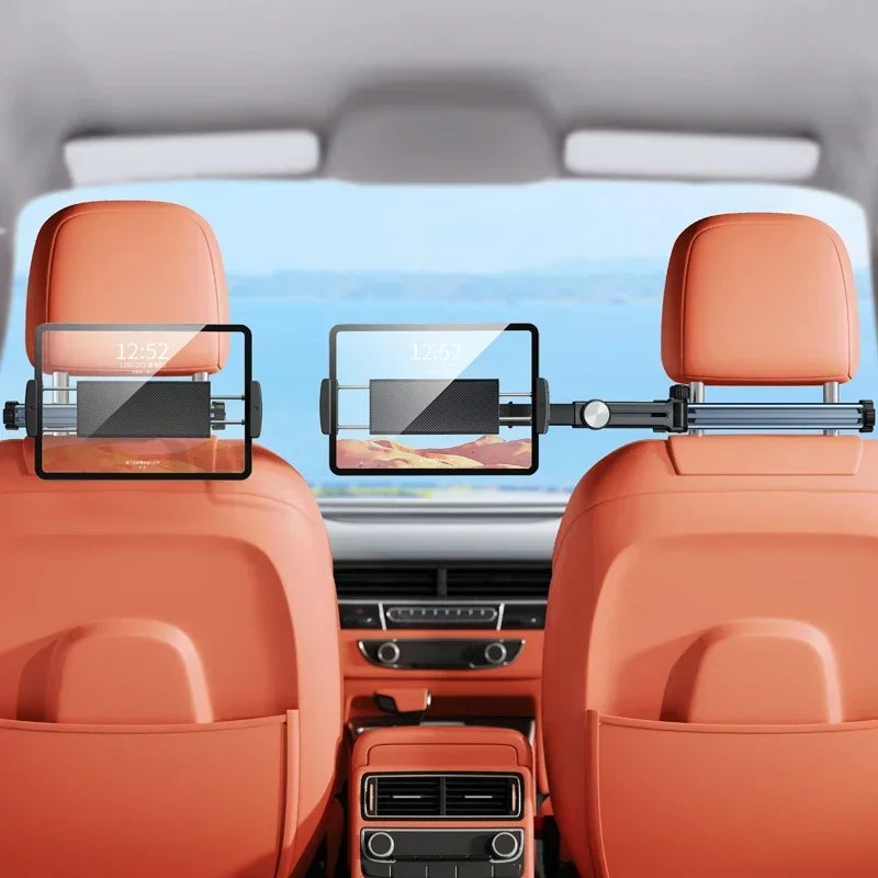 Hipacool Car Phone Holder Tablet Seat Back Stand Headrest Back Seat with 360° Rotatable for 4.7-12.9" for iPhone iPad Universal