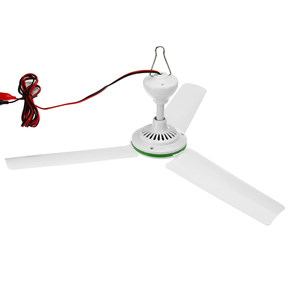 12V 6W Solar Ceiling Fan Environmental-friendly Solar Powered Cooling Fans Small Air Conditioning Appliances Portable Ac