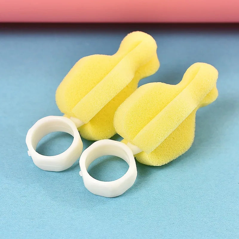 Soft Sponge Baby Nipple Cleaner Mini Foam Scrubber Pacifier Bottle Nipple Washing Cleaning Brush Baby Feeding Accessory