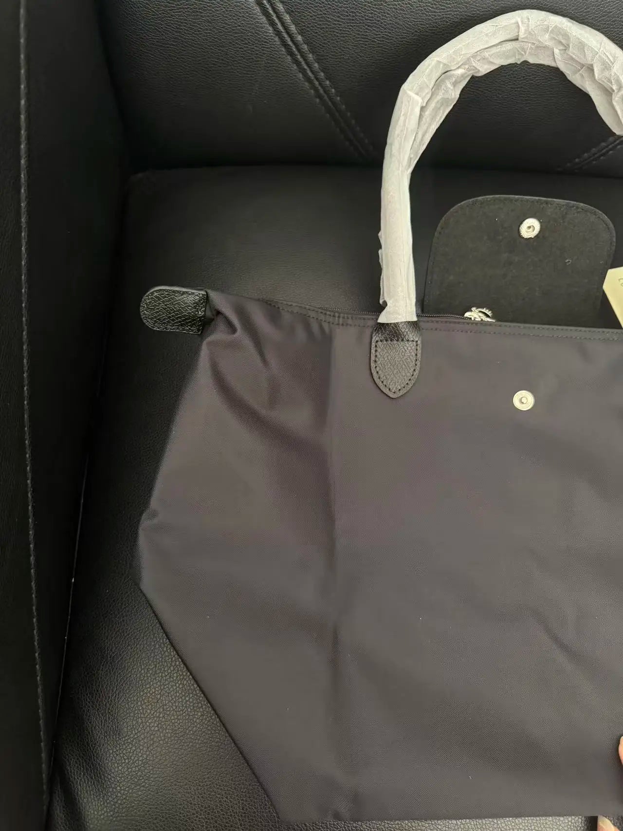 2026 femmes Y2K, sac à main en nylon écologique pliable, sac à bandoulière simple grande capacité Commuter bag