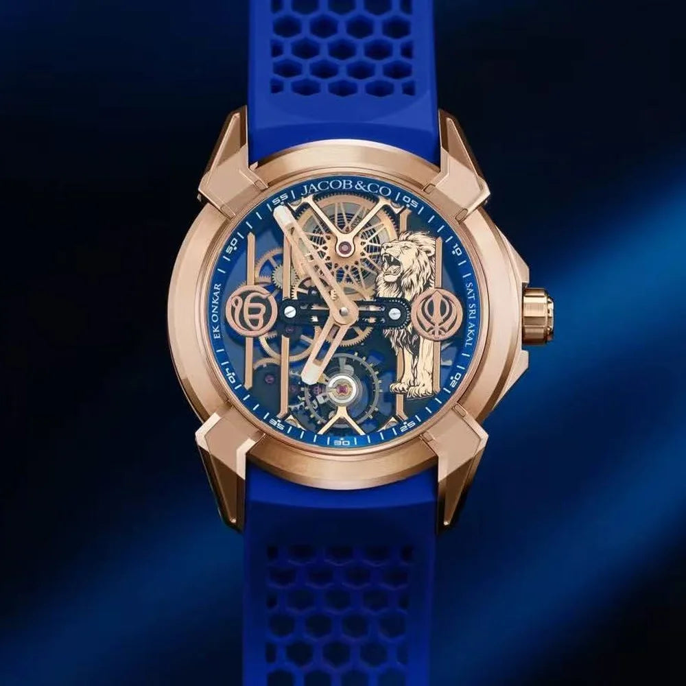 TOP Quality Hot AAA Jacob & Co Original Brand Watches For Mens Classic Lion Dial Multifunction Watch High Quality AAA Male Clock