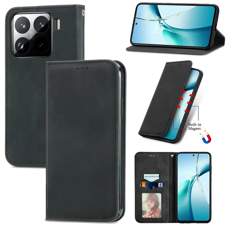 Luxury Case For Xiaomi 15T Pro 5G 2025 Magnetic Leather Flip Book Funda for Xiaomi 15 Ultra Wallet Etui Mi 15T 15 T Pro Cover