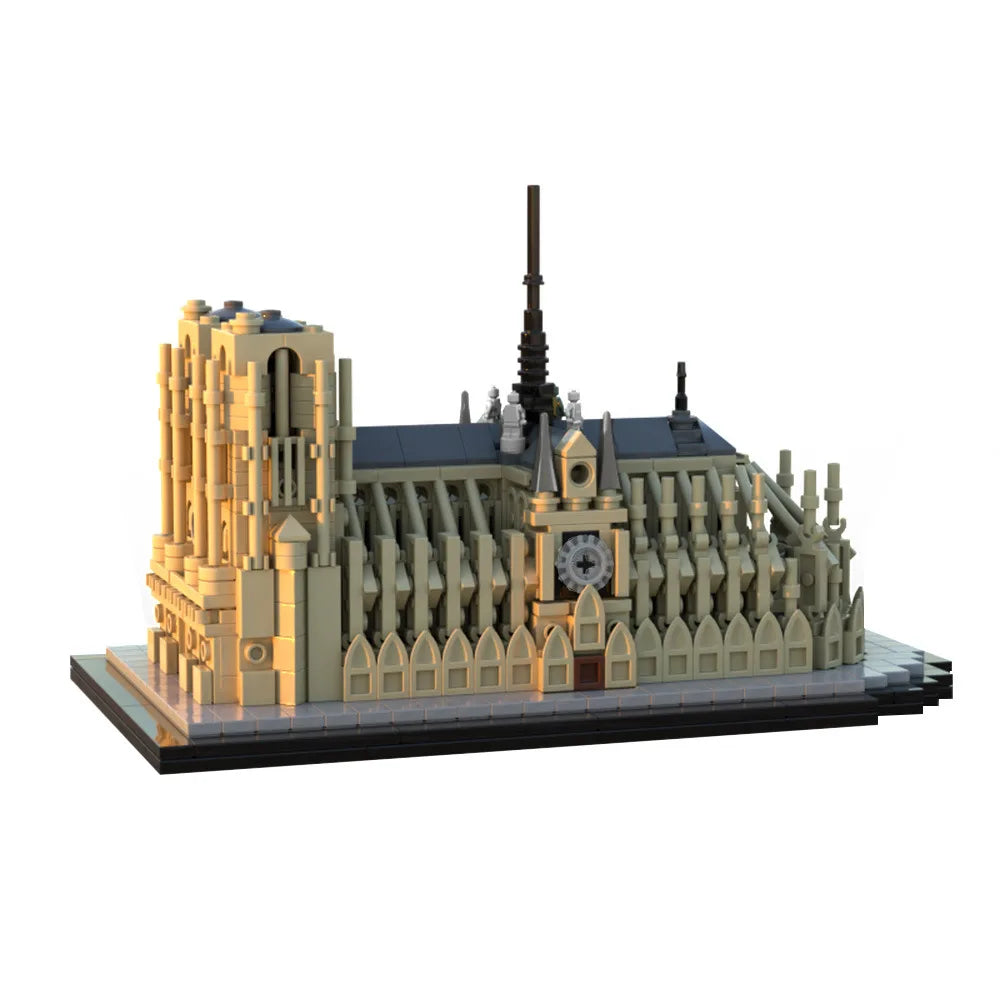 MOC Iconic Church Cathedral of Santa Maria del Fiore Building Blocks Set Famous Architecture Street Assemble Toys Children Gifts