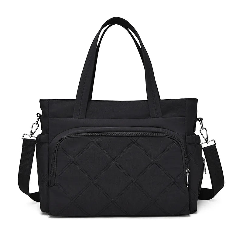 Personalized Name Simple Mommy Bag Large Capacity Solid Color Single Shoulder Crossbody Bag Baby Diaper Storage Bags