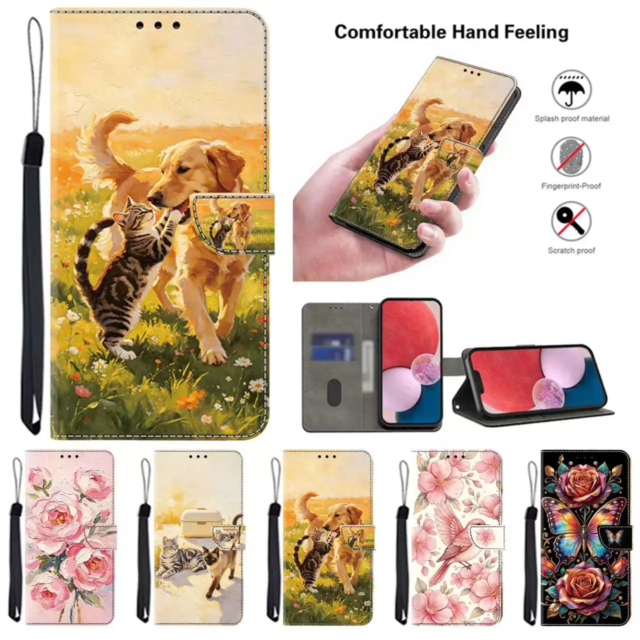3D Magnetic Flip Leather Cover Wallet Case For iPhone 17 17e 16e 16 15 14 13 12 11 X Xr Xs 8 7 6 6s SE Mini Air Pro Max Plus