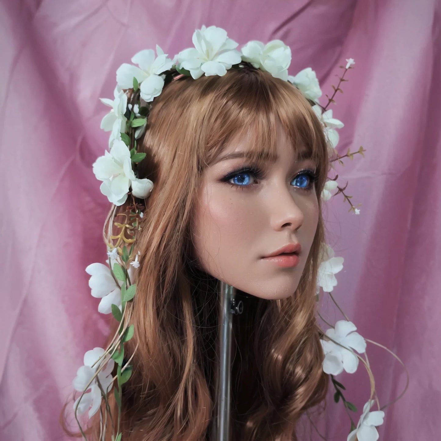 Professional TPE doll head, with genuine skin texture, delicate facial details, durable, suitable for makeup art, personal pract