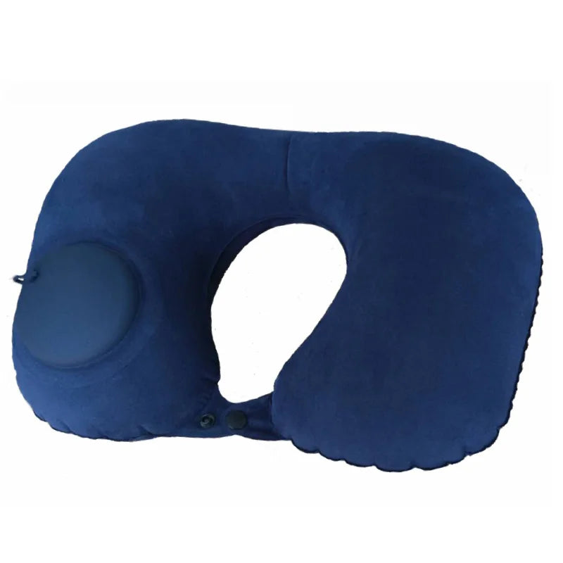 Travel Pillow Inflatable U-Shape Neck Pillow Portable Cervical Orthopedic Protection Airplane Neck Pillows Travel Essentials