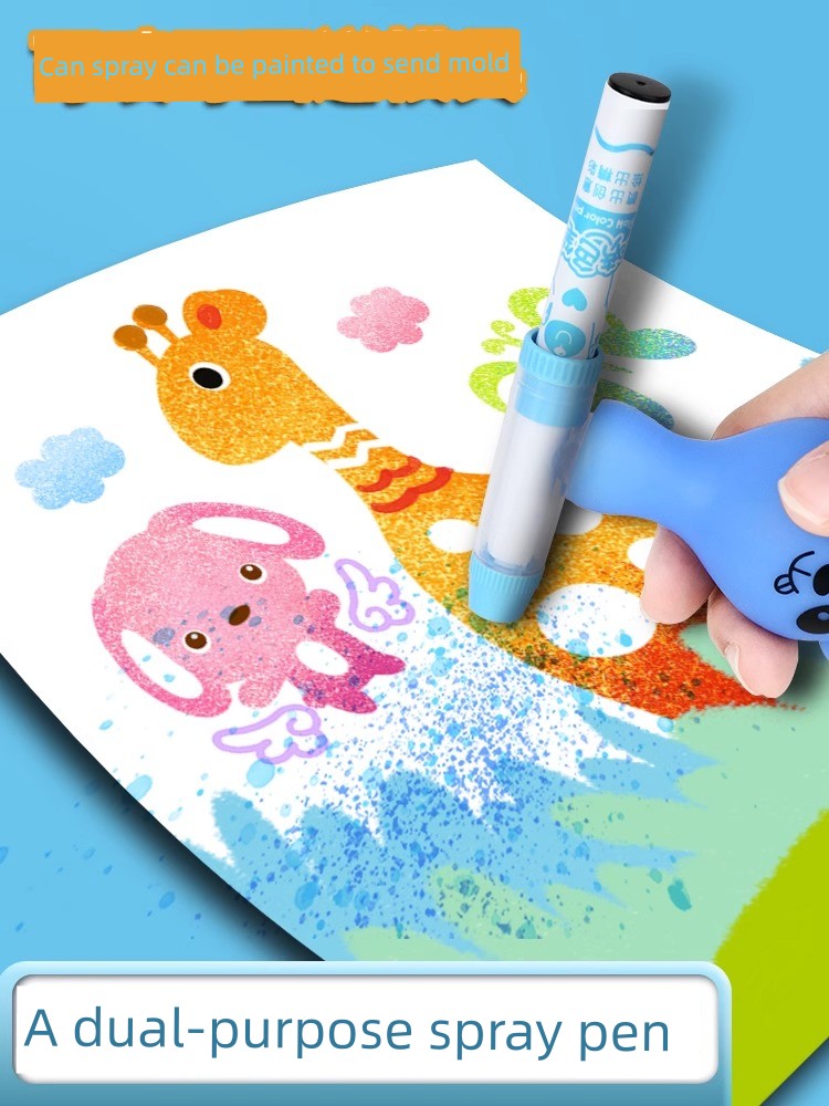 Master 12-Color Children's Watercolor Painting Tools Spray Pen