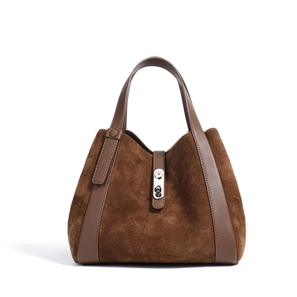 Luxury Women Handbag Custom Letters Small Female Hobo Tote Bag Velvet Suede Cow Leather New Design Lady Top Handle Shoulder Bag