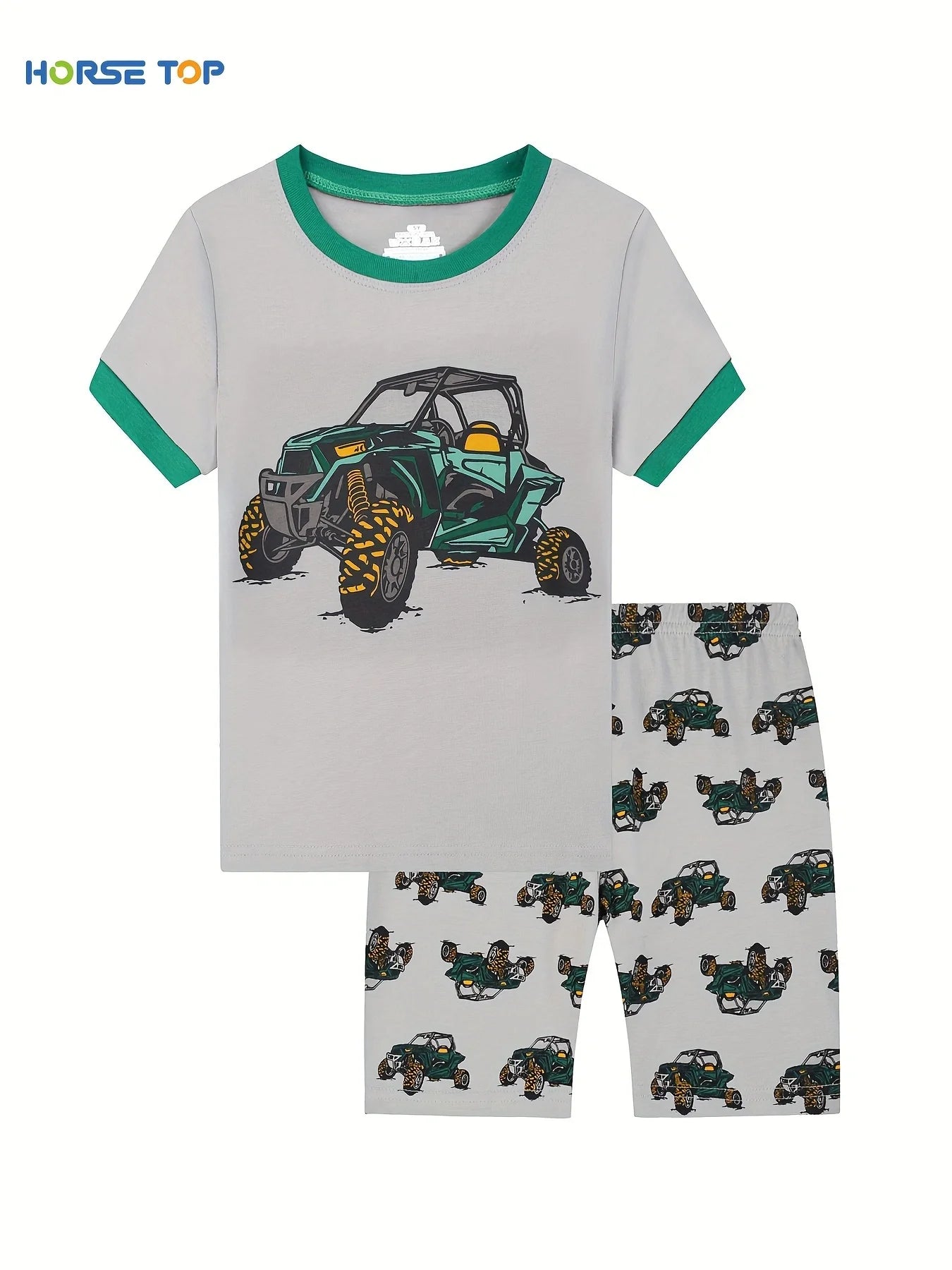 Random Set of 2 Toddler Pajamas for boy 2-Piece PJs Cotton Pyjama Sets Sleepwear 2-9Y