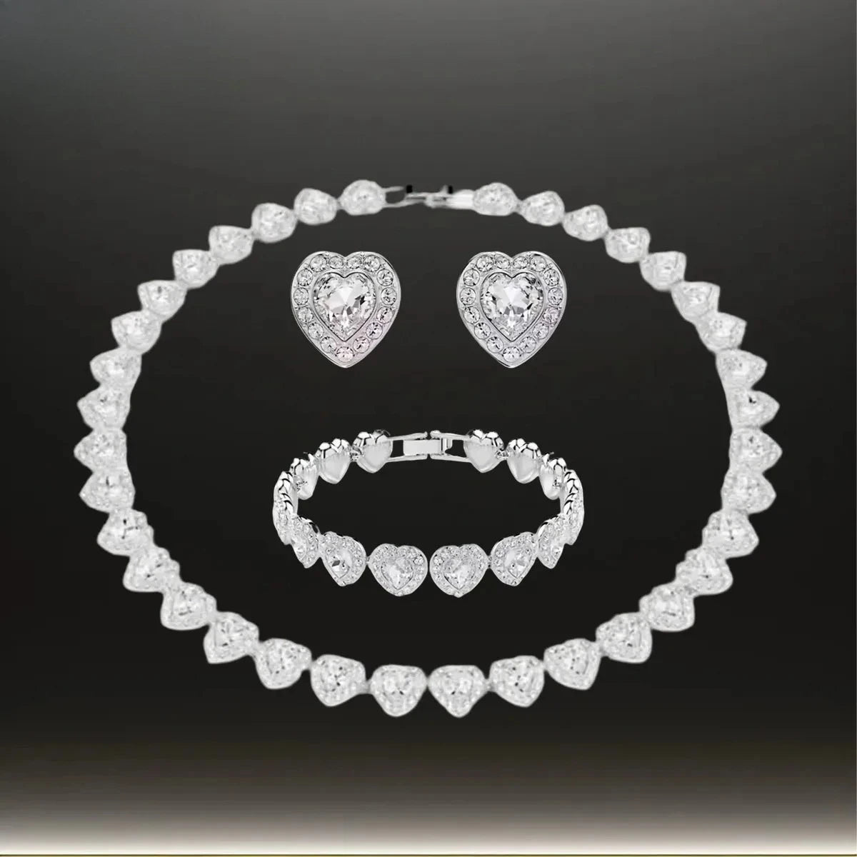 2025 New Hot Selling High-end Design Necklace Pendant Earrings Bracelet Jewelry Set Luxurious and Elegant Banquet Preferred