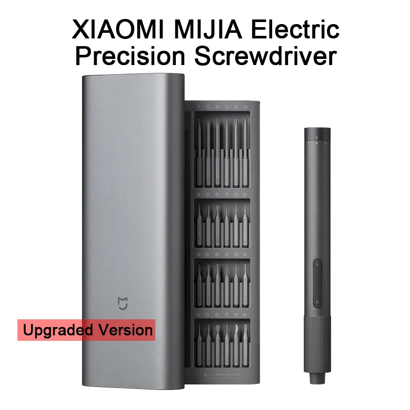 XIAOMI MIJIA Electric Precision Screwdriver With 24 S2 Steel Bits,2 Torque Setting,400+ Screws Per Charge,For Smart Home Repair