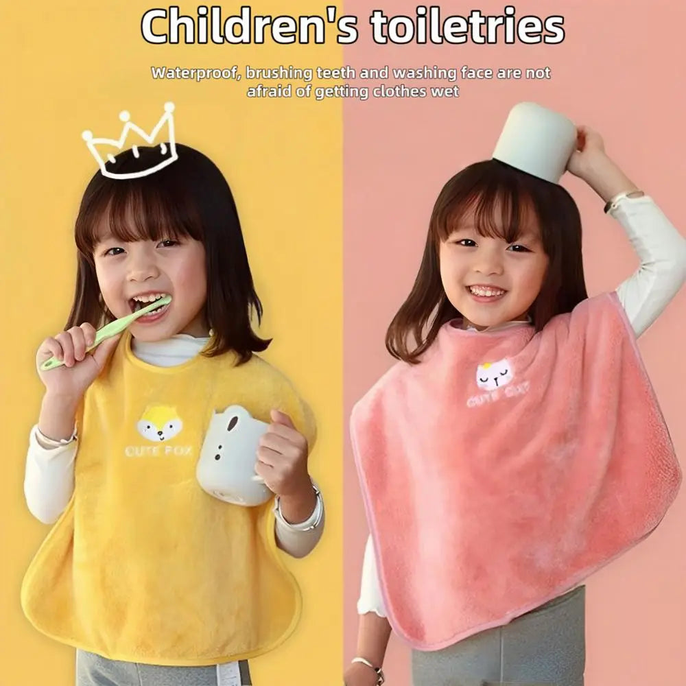 New Soft Baby Bibs Adjustable Snaps Water Absorbent Children's Washcloth Skin Friendly Toddler Face Towel for Feeding Eating