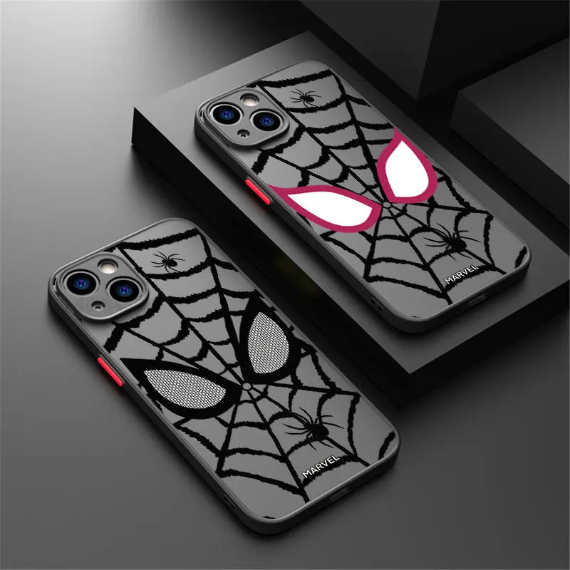 Marvel Spider Man Eye Phone Case For iPhone 17 16 15 Pro Max Case 14 13 12 11 Pro Max 16e 17e Air XS X 7 8 Plus Shockproof Cover