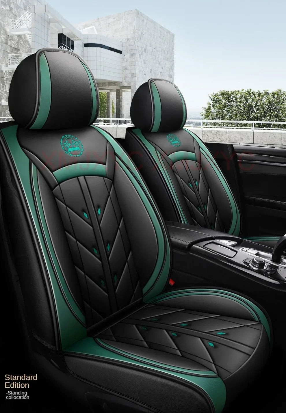 Universal Style Full Coverage Car Seat Cover for Ford Focus Mk4 Audi A6 4F W211 Skoda Kodiaq Clio 4 Car Accessories Pu Leather