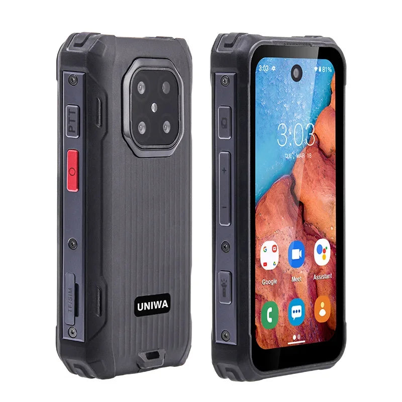 2025 NEW UNIWA MAXo 4G Mini Rugged Smartphone 3.88 Inch Small IPS Screen 6GB+128GB IP68 Android12 3000mAh Face ID Unlock Phone