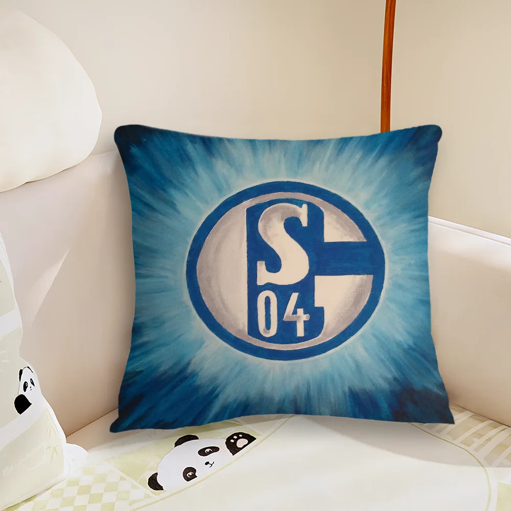 Football Club S-Schalke 04 History Cushion Cover Living Room Headboard Office Cushion Bedroom Cushion Sofa Nap Time Pillow Case