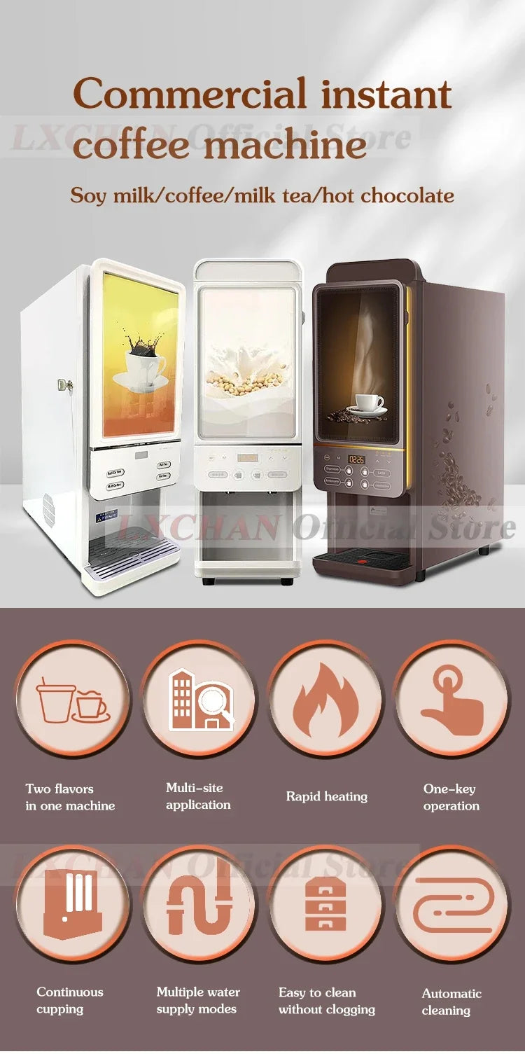 HomeWise CIMT2 Commercial Instant Soymilk Maker Automatic Instant Beverage Maker Soymilk/Coffee/Milk/Hot Chocolate 110V 220-240V