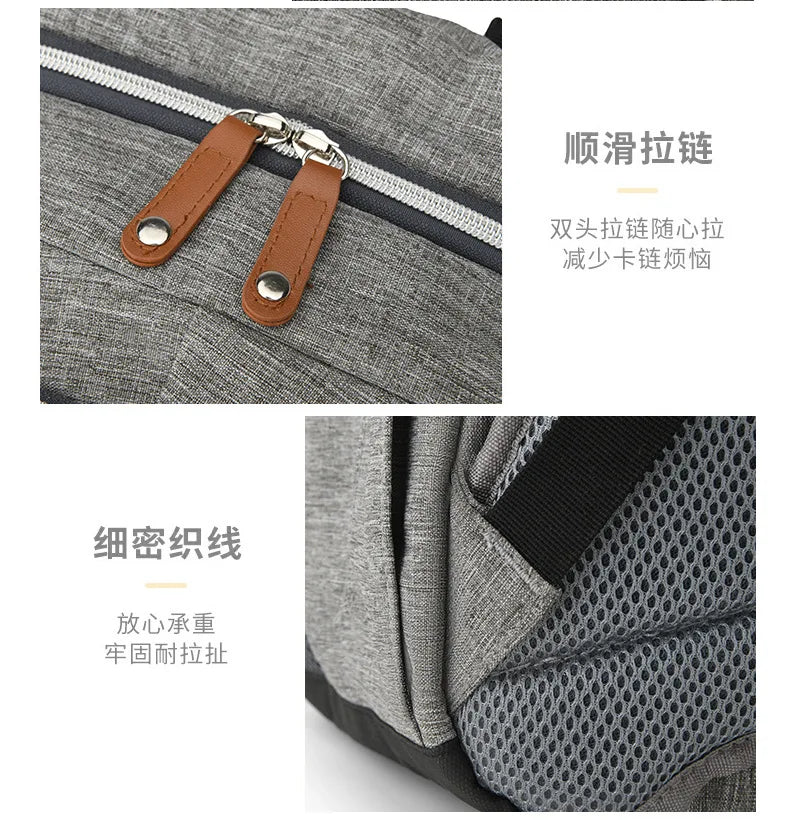 Diaper Bag Backpack for Stroller Waterproof Mummy Large Capacity Outdoor Travel Nappy Maternity Bag with Portable Changing Pad