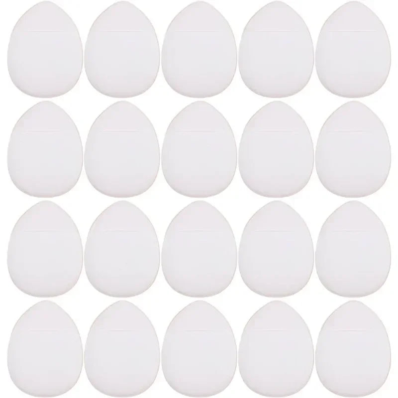 50-Pack Mini Fingertip Powder Puff Set (Pink) - Precision Foundation & Concealer Applicator Sponge Finger Pads