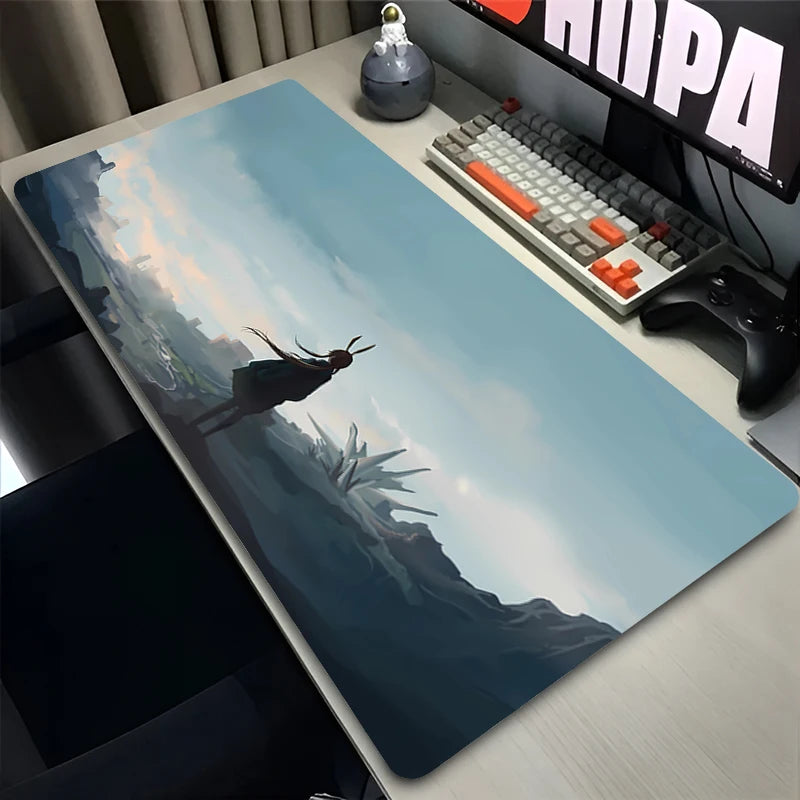 Anime Mouse Pad Gamer Computer Accessories Rubber Desk Mat Arknights XXL Playmat Gaming Office Deskmat Mousepad Large Pc Carpet