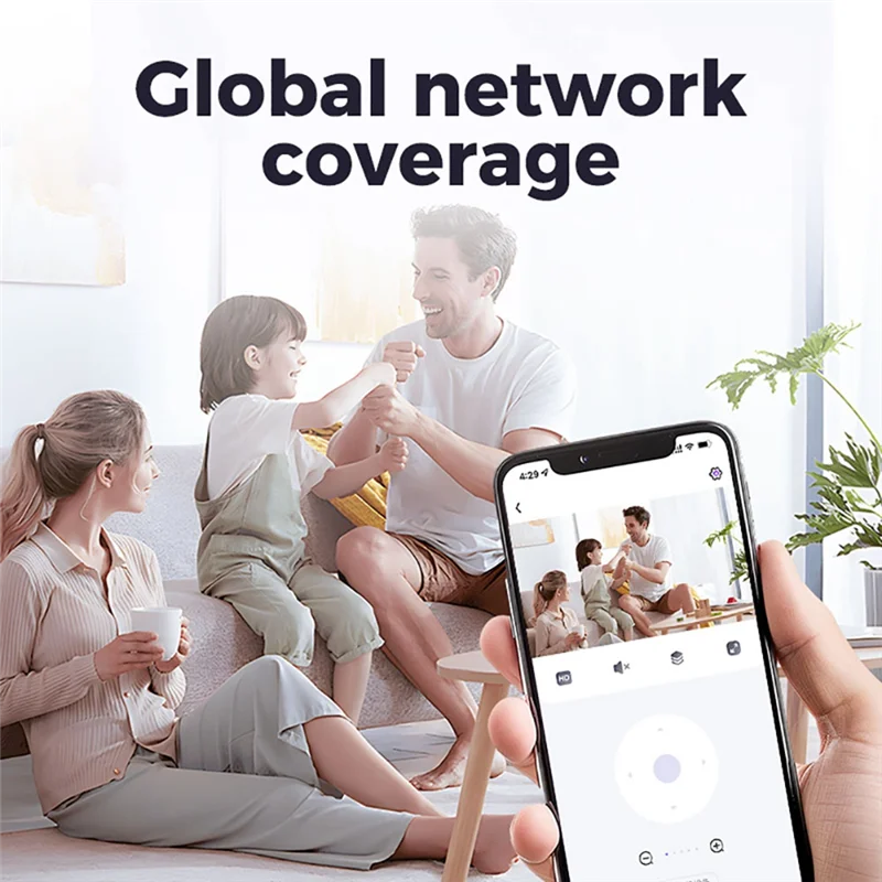 ABSQ-HD 1080P Mini Wifi Camera Night Vision Camera 360° Rotatable Home Security Protection Wireless Wifi Surveillance Camera