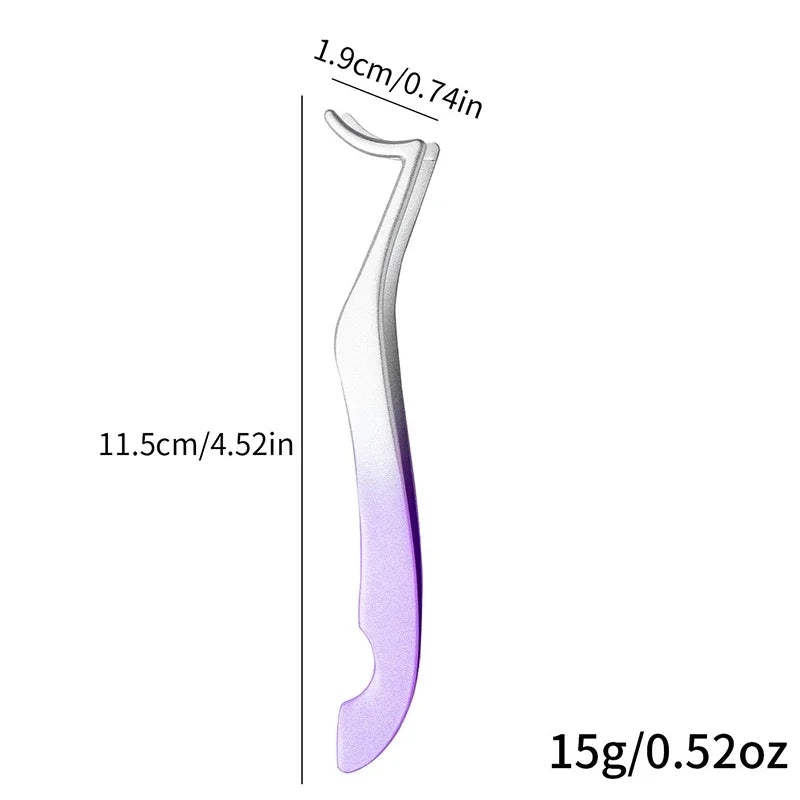 Color Eyelash Comb Tweezers Carbon Steel Professional Pincet Lashes Extension Tweezers False Eyelashes Applicator Makeup Tools