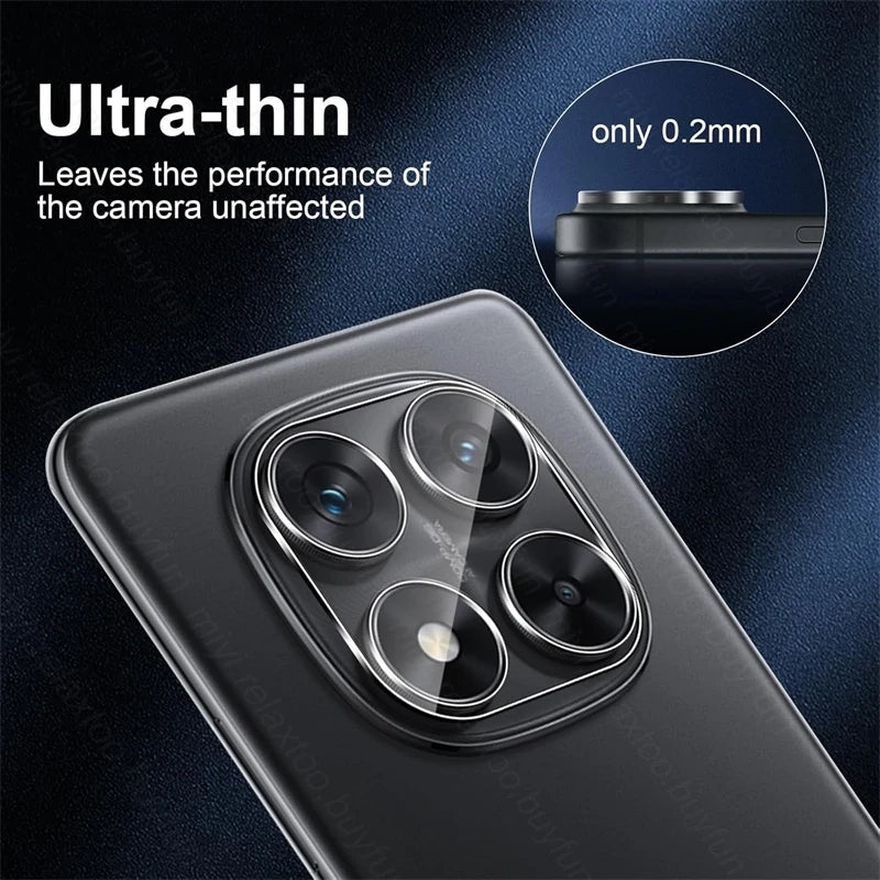 1-3Pcs HD Camera Glass For Redmi Note 14 Pro 5G 4G Clear 3D Ctystal Tempered Glass Lens Ziai Redmy Note14Pro Note14 Note15 Pro+
