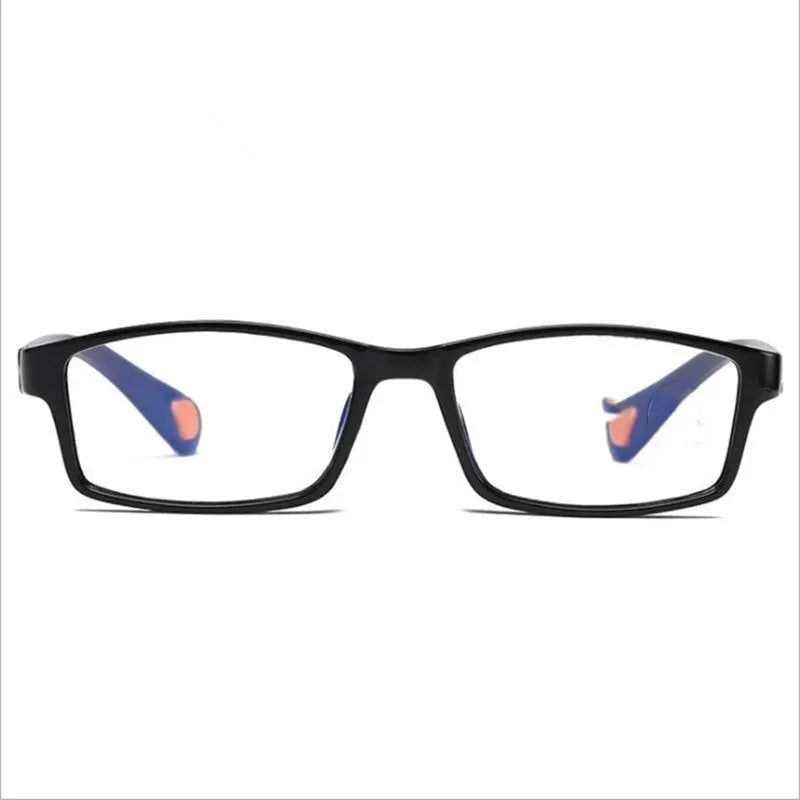 Smart reading glasses for the elderly, blue light protection, HD zoom, adjustable magnification, small orange dot,