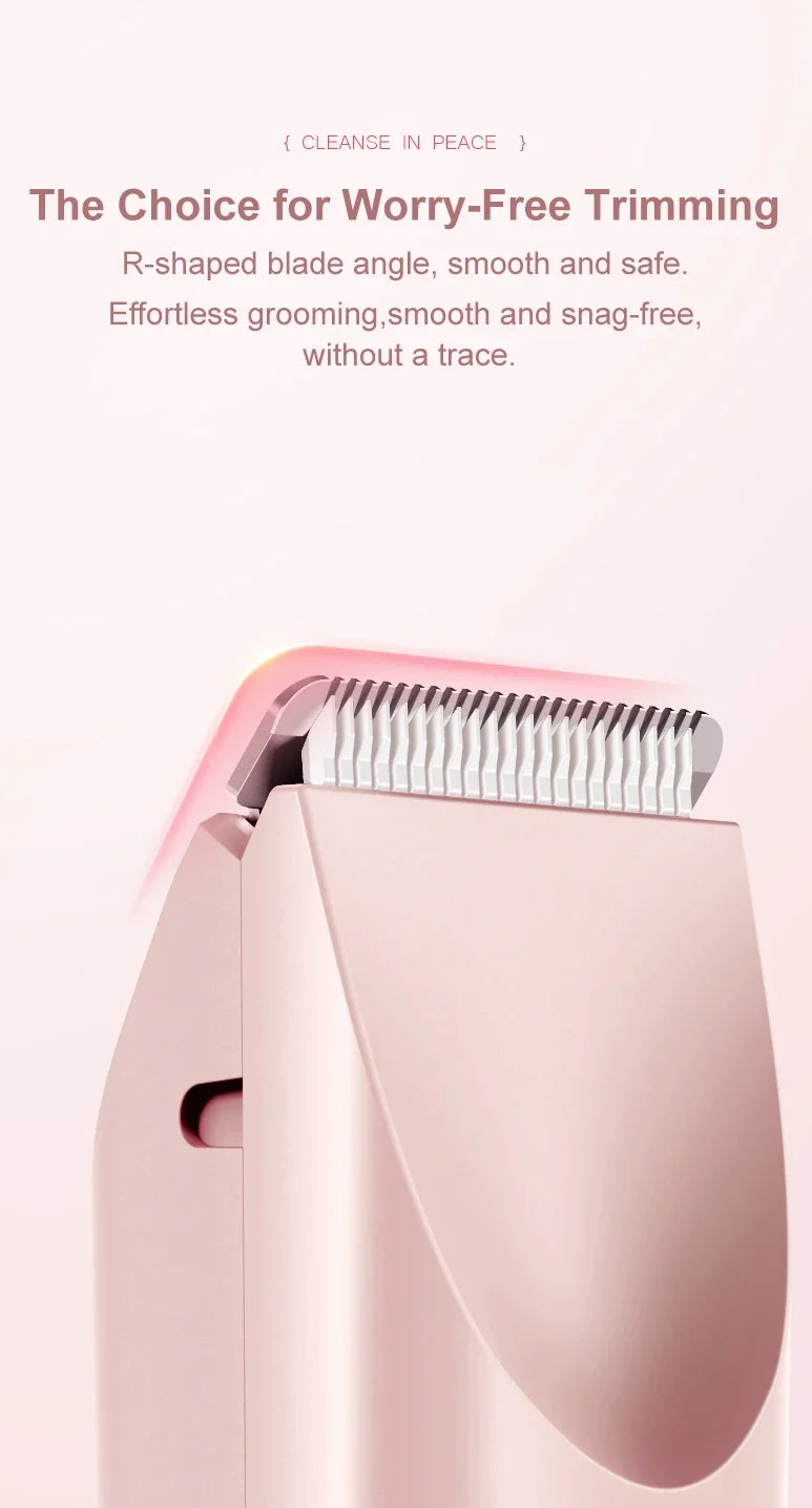 1PC Dual Head Hair Trimmer Women Electric Razors Rechargeable Wet Dry Painless Shaer Machine Hair Remoer For Body Private Areas