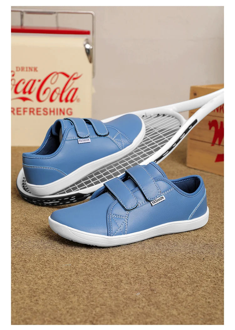 Mens/Women Barefoot Walking Shoes Wide Toe Zero Drop Minimalist Shoes Leather Comfortable Casual Shoes for Gym Driving Office