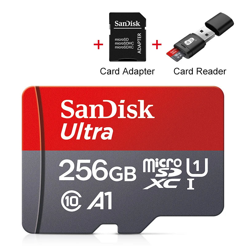 Memory Card 512GB 256GB 128GB 64GB 32GB 100MB/S Micro sd card UHS-1 flash card Memory Microsd SD + card reader adapter