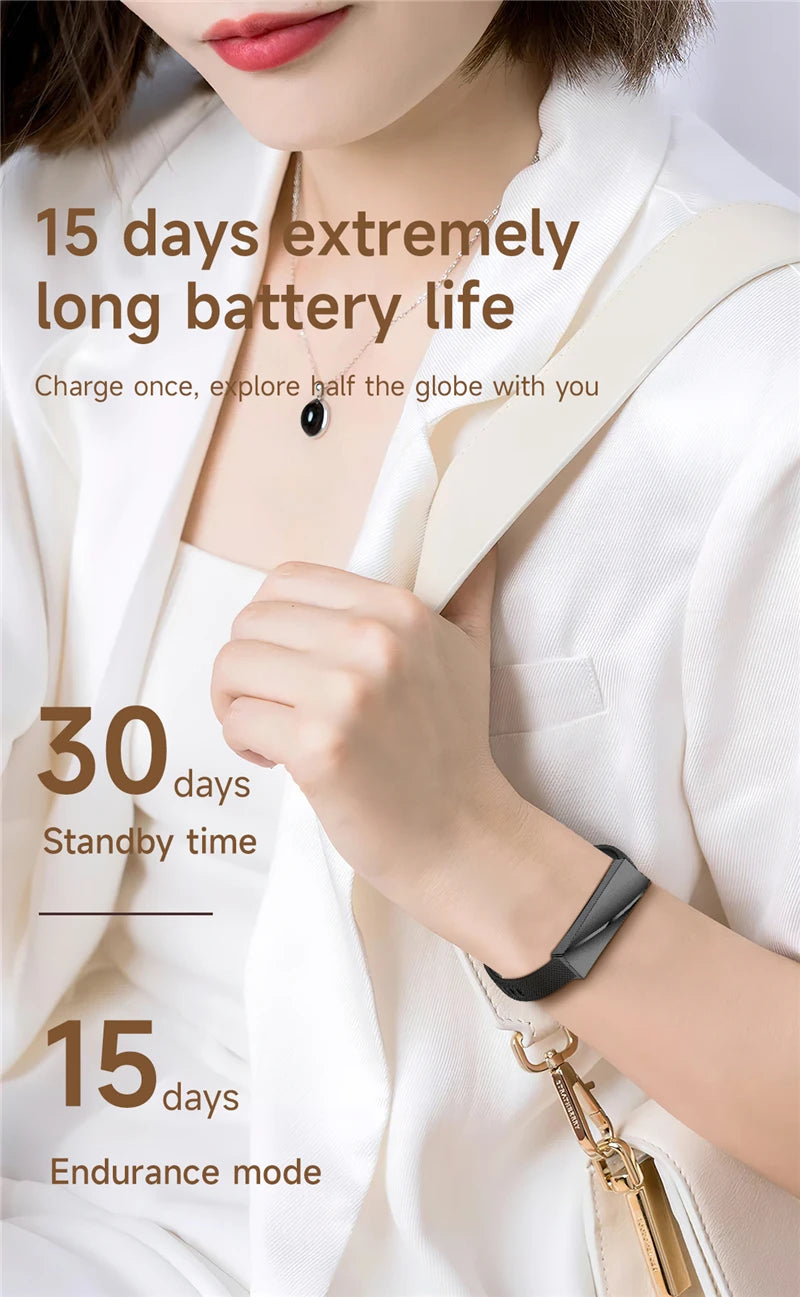 Women Smart Bracelet with Heart Rate Monitor Activity Fitness Tracker Sports Wristband Waterproof Smart Watch Men Smartband