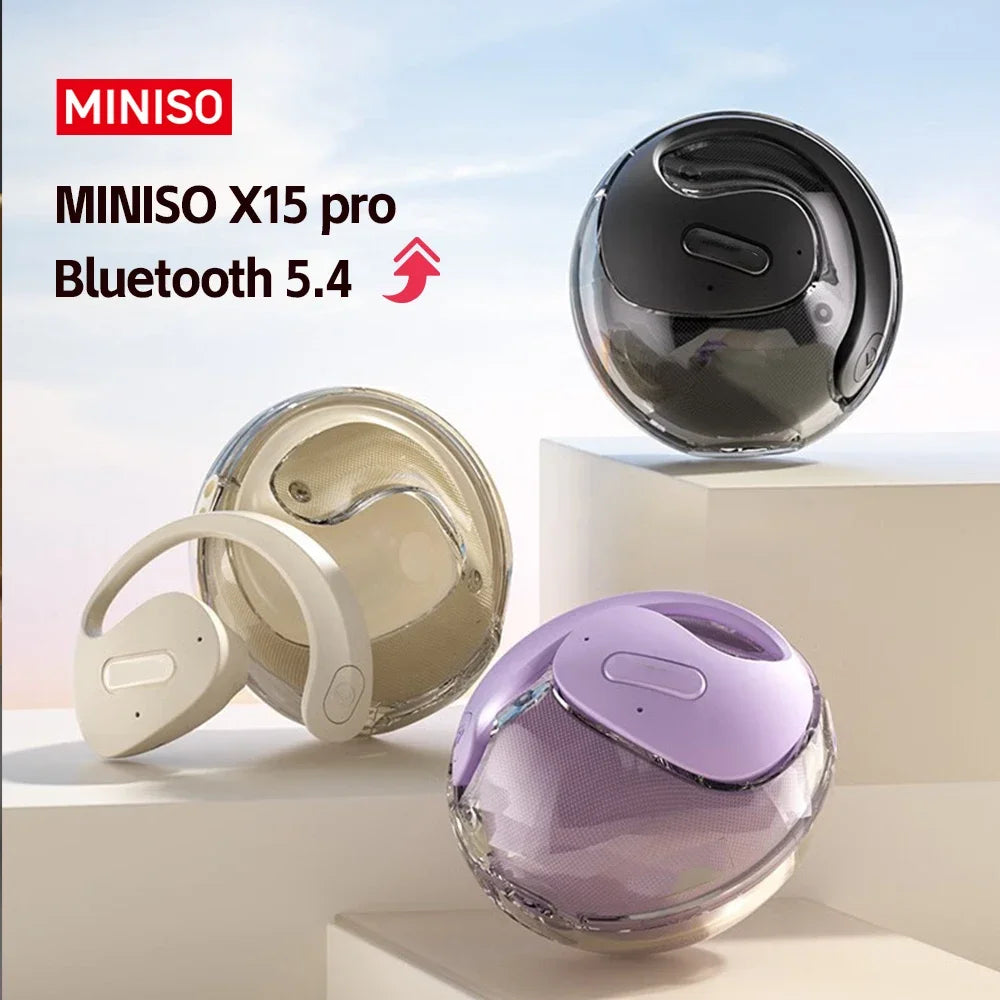 MINISO X15 pro Bluetooth 5.4 Earphones Erazer X15 Sports Wireless Headphones Noise Reduction HD Call Lenovo Earbuds with Mic