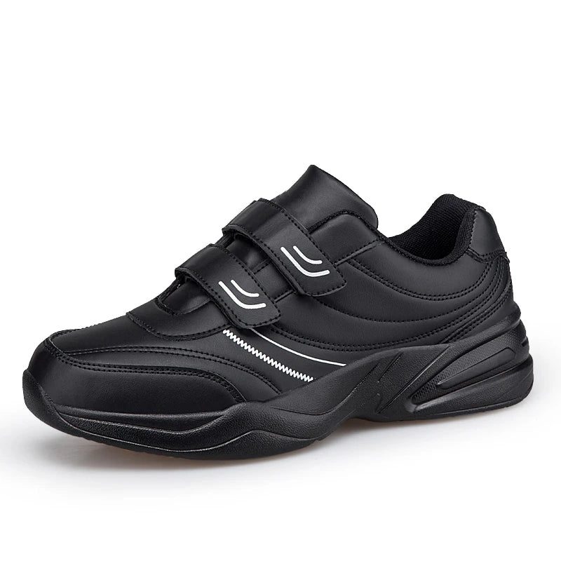 Large Size 48 White Casual Sneakers Men Comfy Leather Lightweight Men's Sports Shoes Outdoor Non-slip Walking Shoes Man Trainers