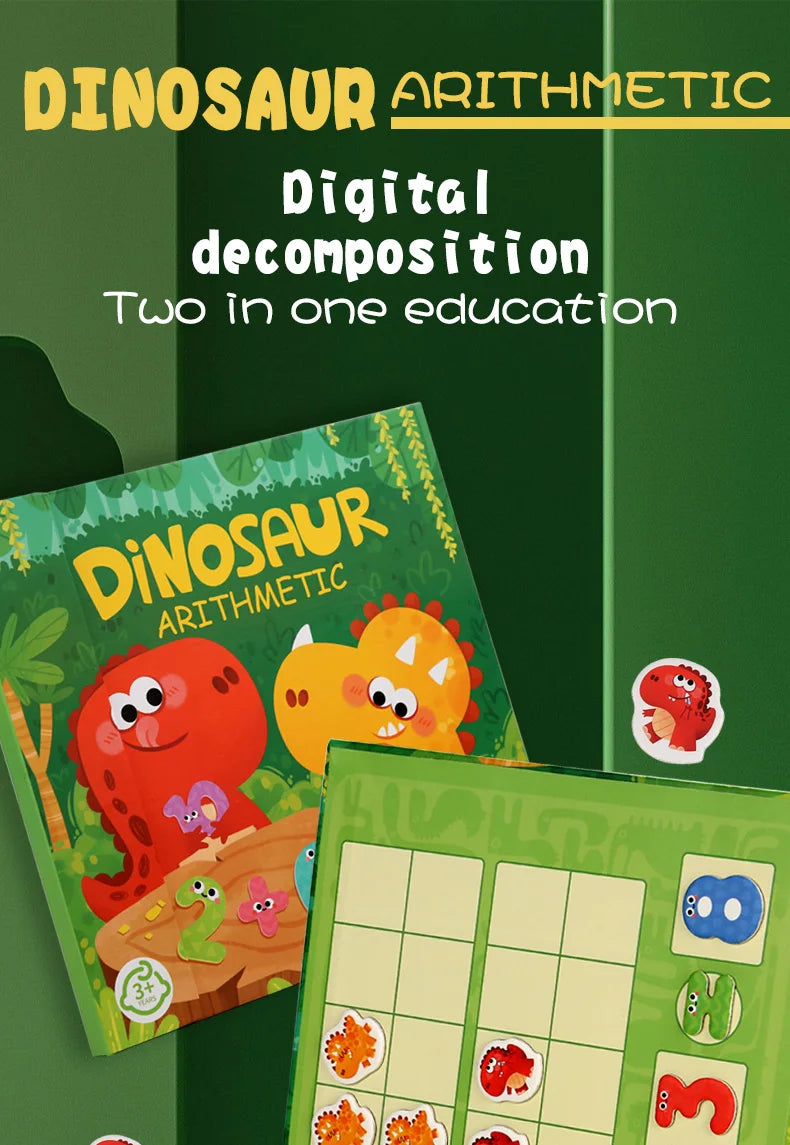 Children's math enlightenment teaching aids, number decomposition, addition and subtraction toys, educational magnetic puzzle