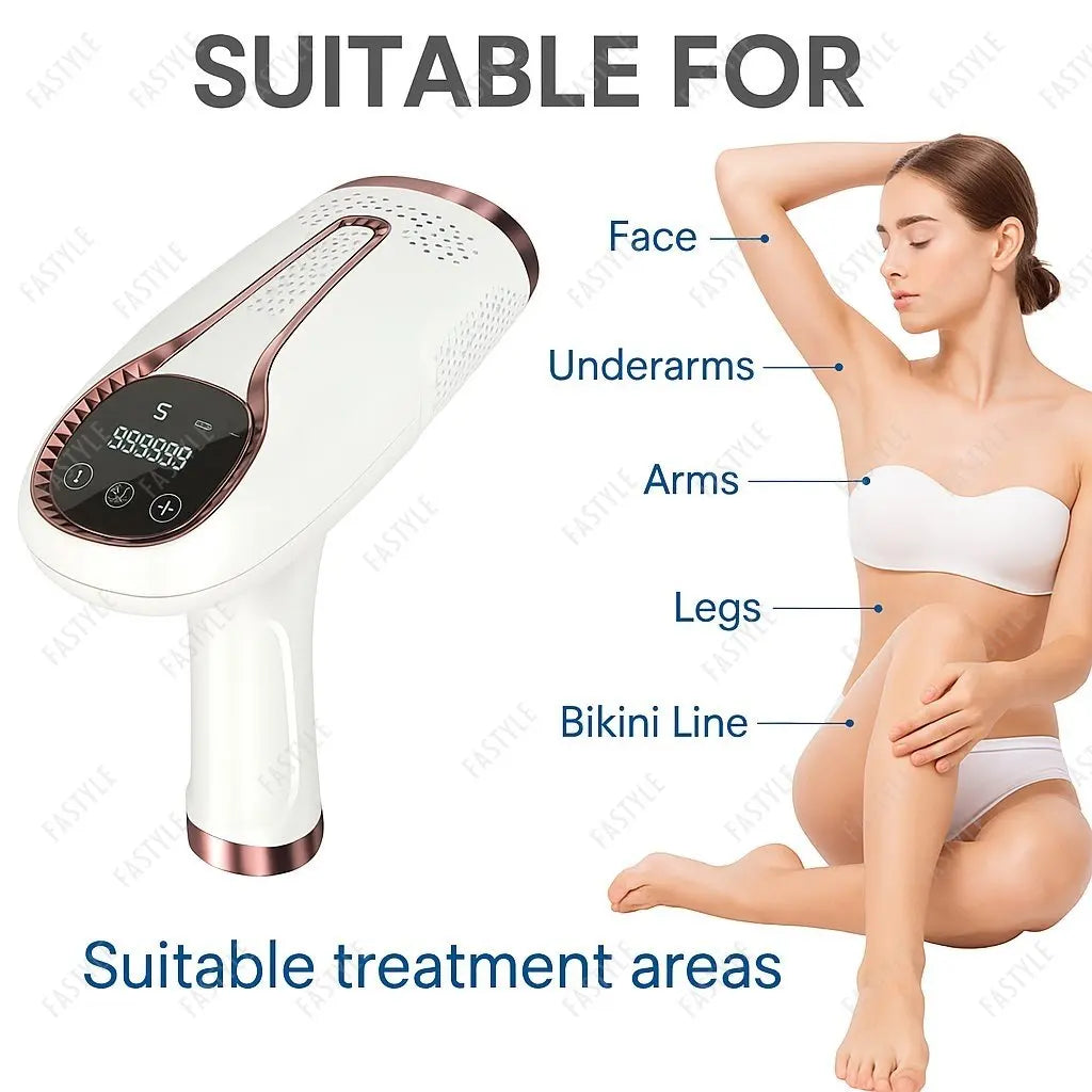 10  Beauty Care IPL Hair Removal Device 990000 Flashes Painless Permanent for Women Face Body Bikini LED Display Home Use