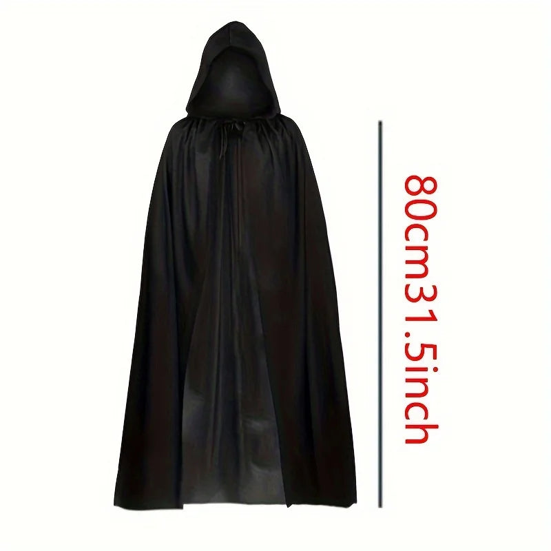 1PC Halloween Party Adult Grim Reaper Black Cloak Festival costumes Halloween Vampire Wizard Cosplay Costume Props