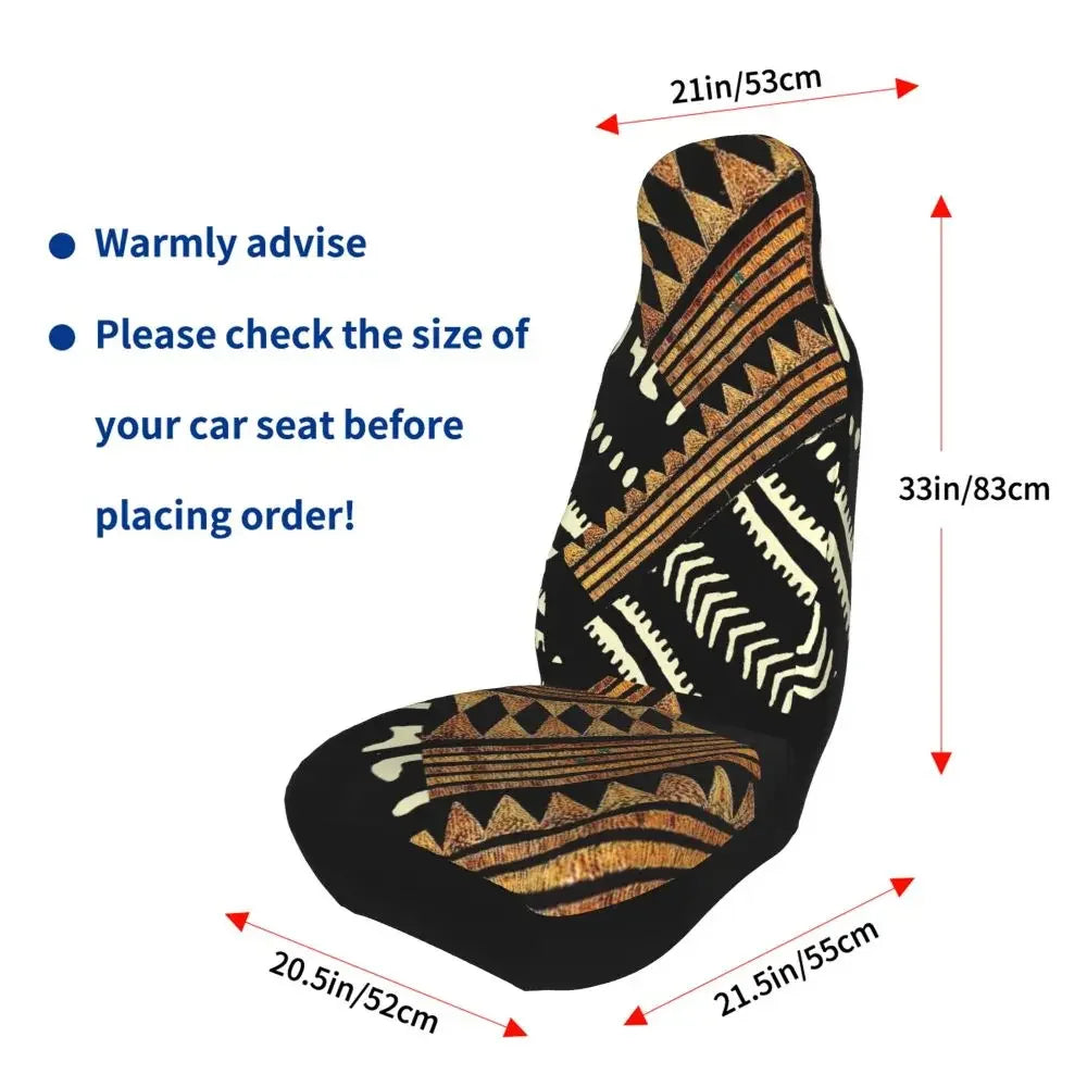 Antique African Textile Print Universal Car Seat Cover Protector Interior Accessories Women Seat Cushion/Cover Seat Protector