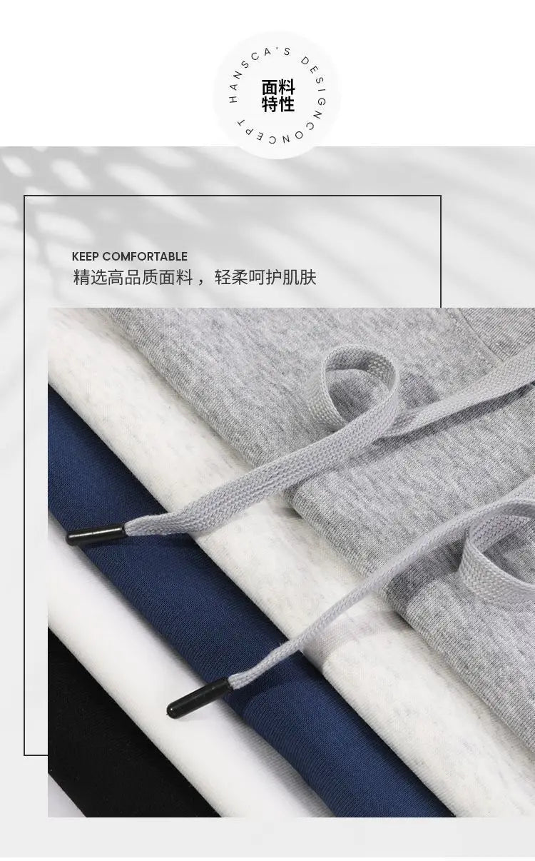 2026 Men's New Straight-Leg Casual Suit Trendy Hooded Sweatshirt and Sweatpants Loose Fit Versatile Casual Autumn Sports Suit