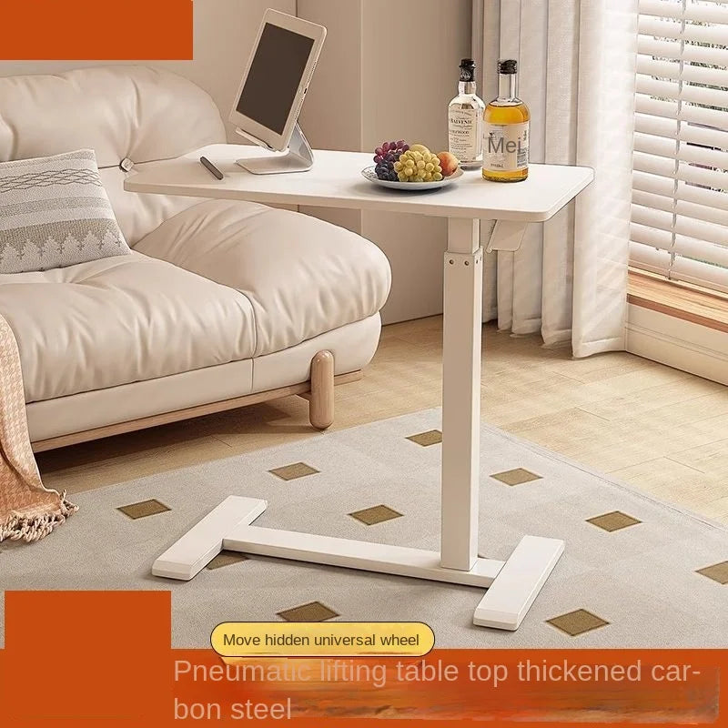 Folding bedside table pneumatic lift table mobile study table computer table office desk lazy dining table