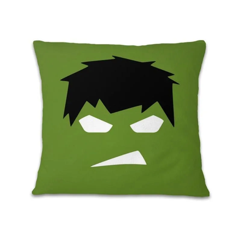 Spiderman cartoon pillowcase Iron Man Captain AmericaSuitable for sofa car bedroom decorative cushion cover pillow cover
