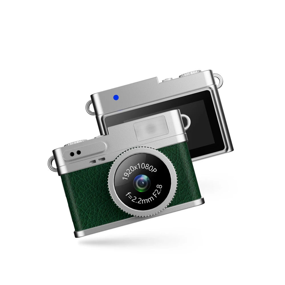 Pocket-Sized Retro Digital Camera, 1080P Mini Vlog Cam with Screen, Portable Camcorder for Kids, Teens, Travel, Sports & Gift